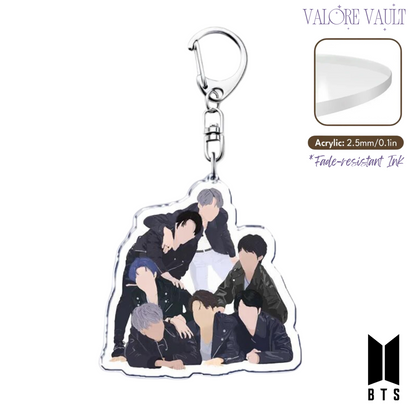 ✨ FACELESS™ BTS Silhouette Acrylic Keychain 💜